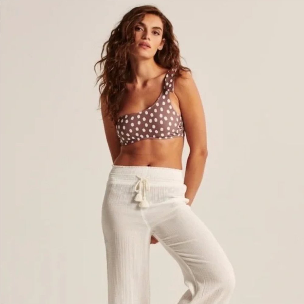 Abercrombie & Fitch Brown Polka Dot Bikini